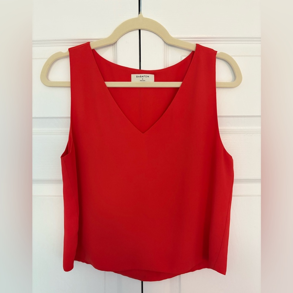 Babaton Women's Red Sleeveless Top